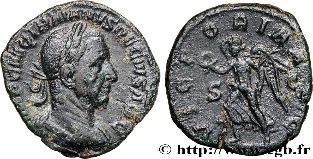 TRAJAN DÈCE Sesterce TB+