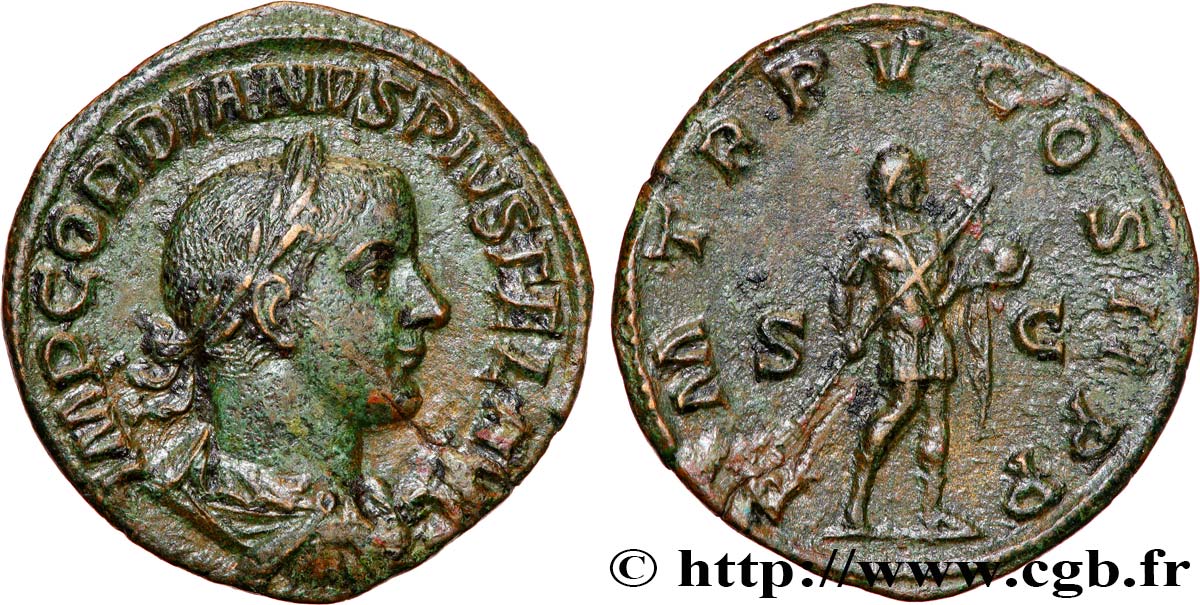 GORDIAN III Sesterce XF