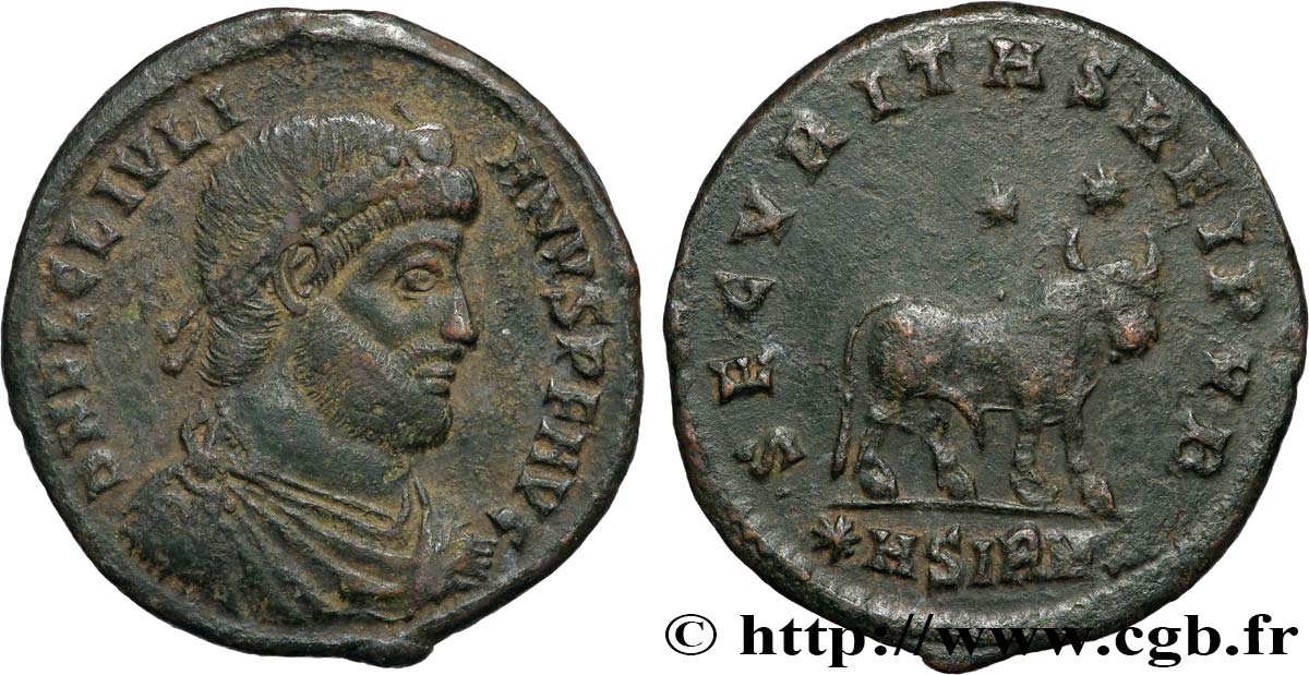 JULIAN II THE PHILOSOPHER Double maiorina, (GB, Æ 1) XF