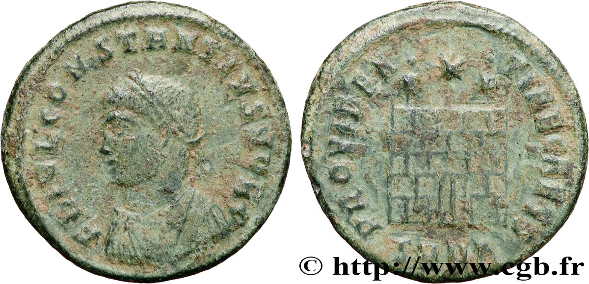 CONSTANCIO II Centenionalis ou nummus BC+