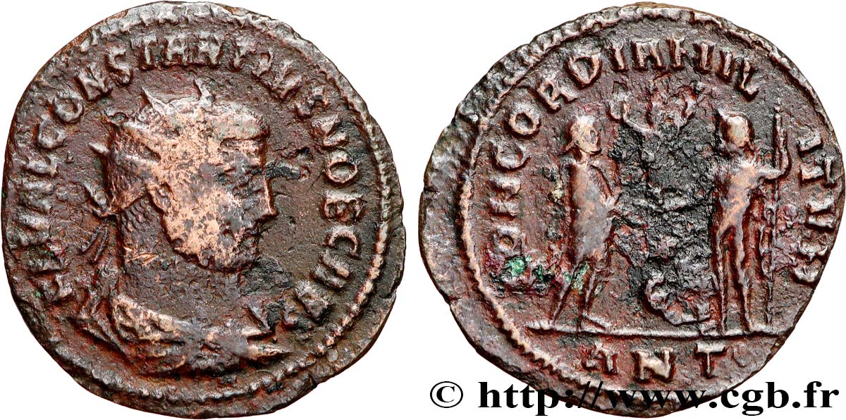 CONSTANCE Ier CHLORE Pseudo ou néo-aurelianus TB
