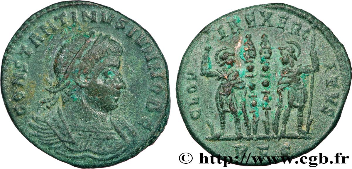 CONSTANTINE II Centenionalis ou nummus AU