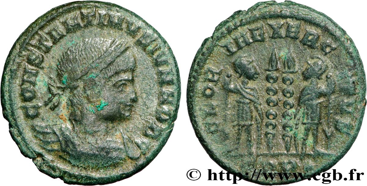 CONSTANTINE II Centenionalis ou nummus AU