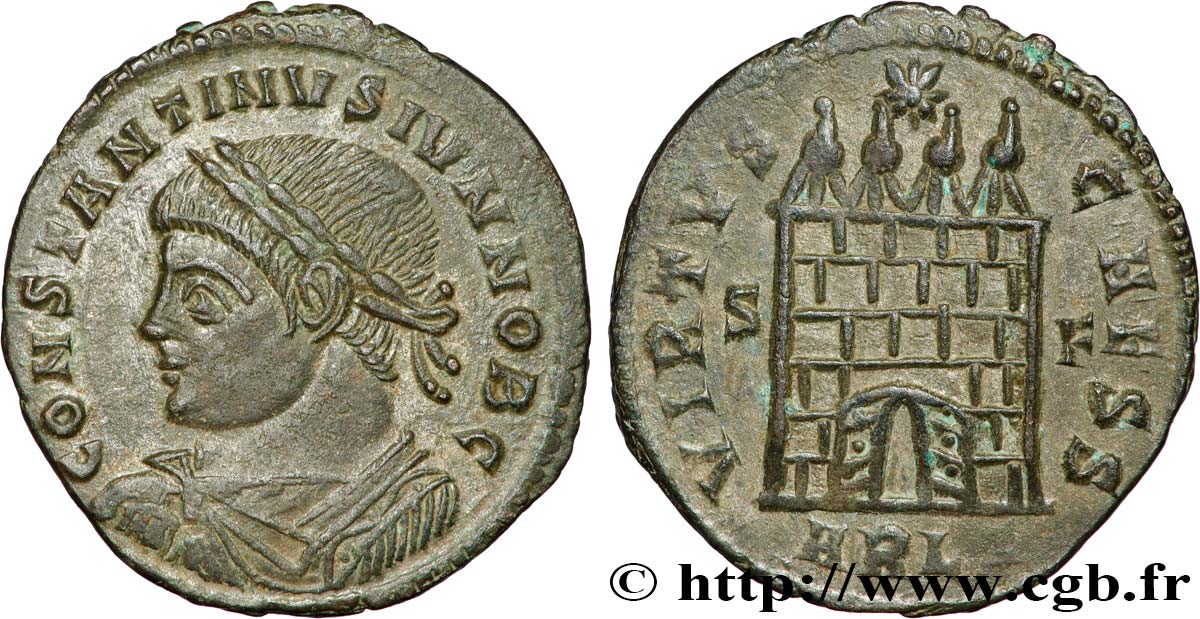 CONSTANTIN II Centenionalis ou nummus SUP