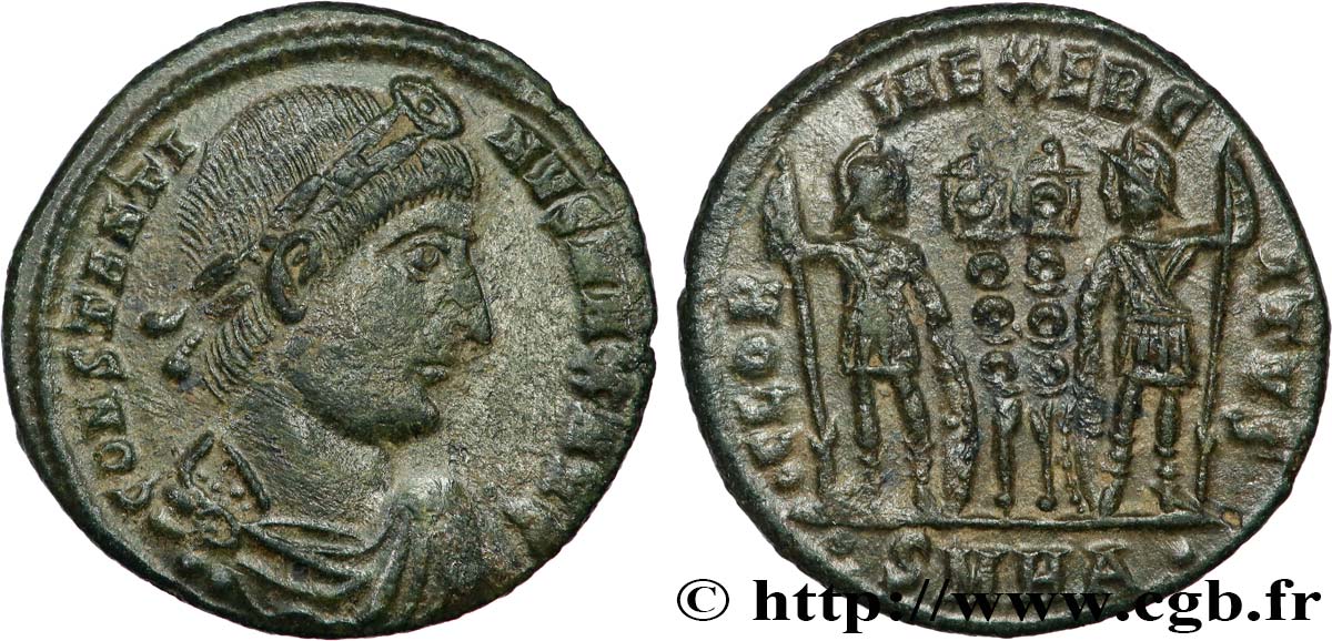 CONSTANTINE I THE GREAT Centenionalis ou nummus AU