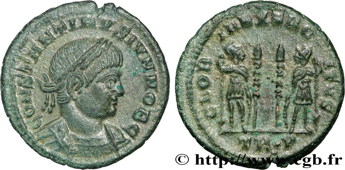 CONSTANTINE II Centenionalis ou nummus AU/AU