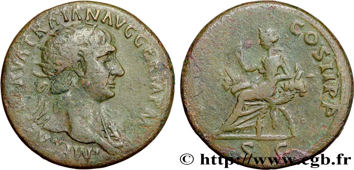 TRAJAN Dupondius TB+