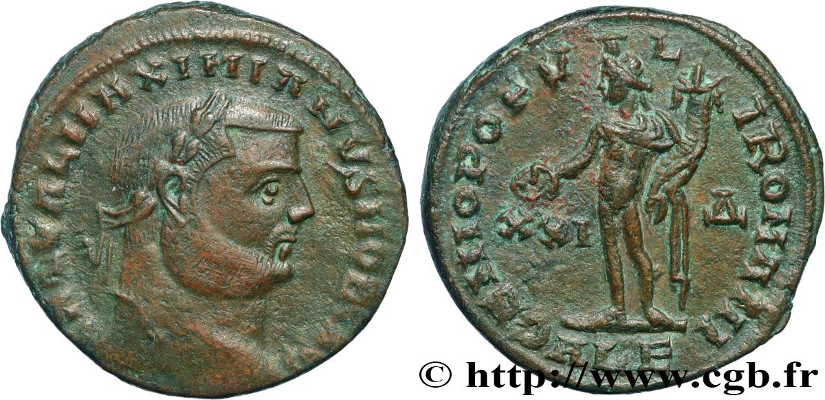 GALERIUS Follis ou nummus AU