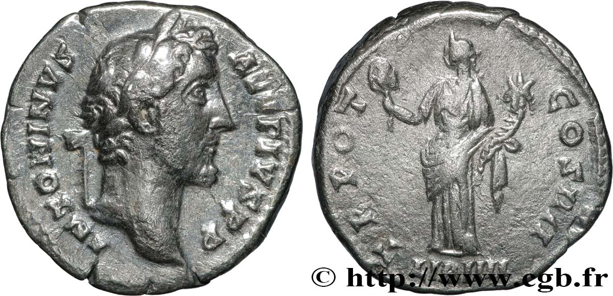 ANTONINUS PIUS Denier XF