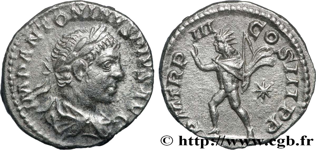 ÉLAGABAL Denier TTB+/SUP