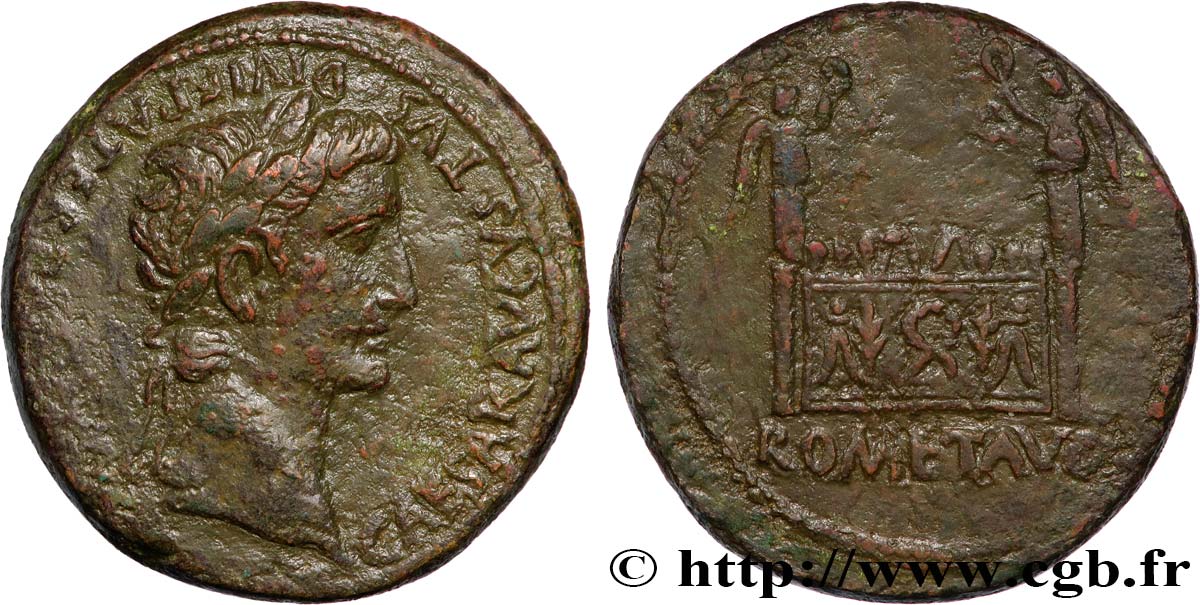 LUGDUNUM - LYON - AUGUSTUS Sesterce XF