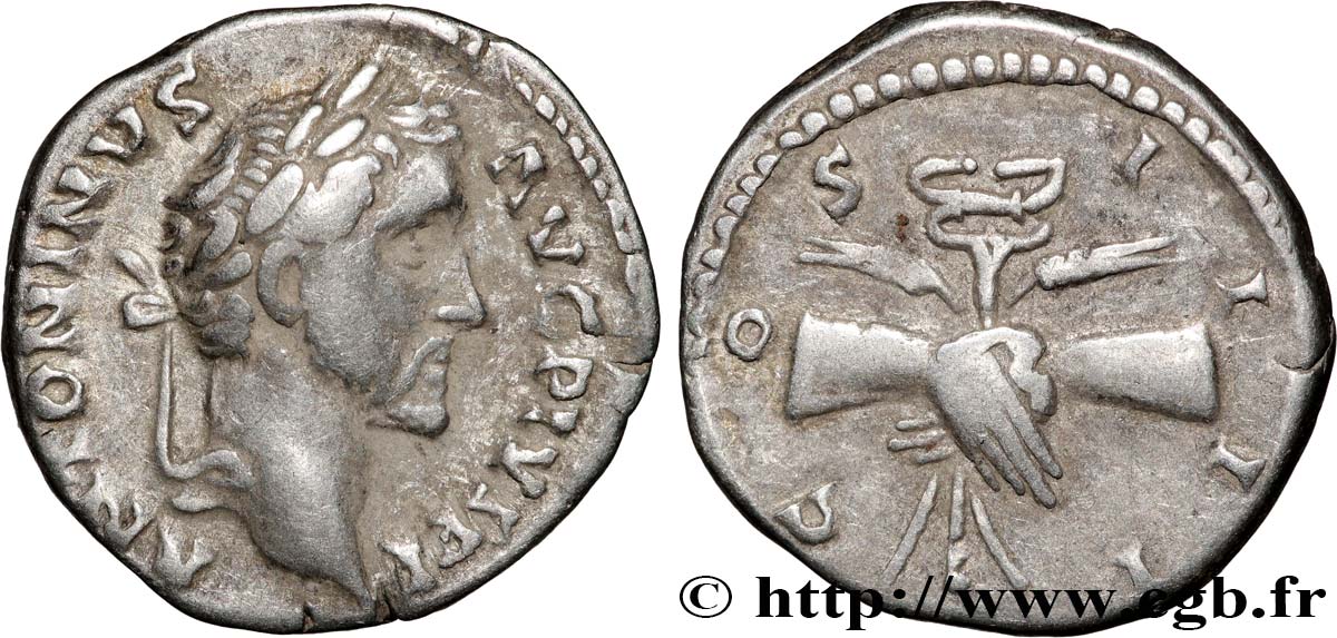 ANTONINUS PIUS Denier AU/XF