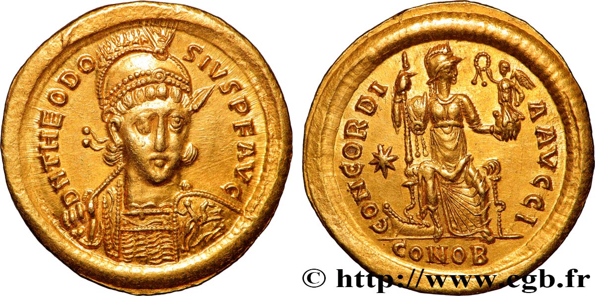 THÉODOSE II Solidus SPL