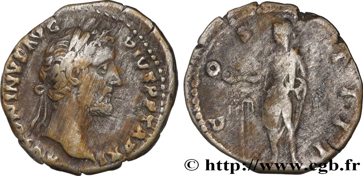 ANTONINUS PIUS Denier XF/VF