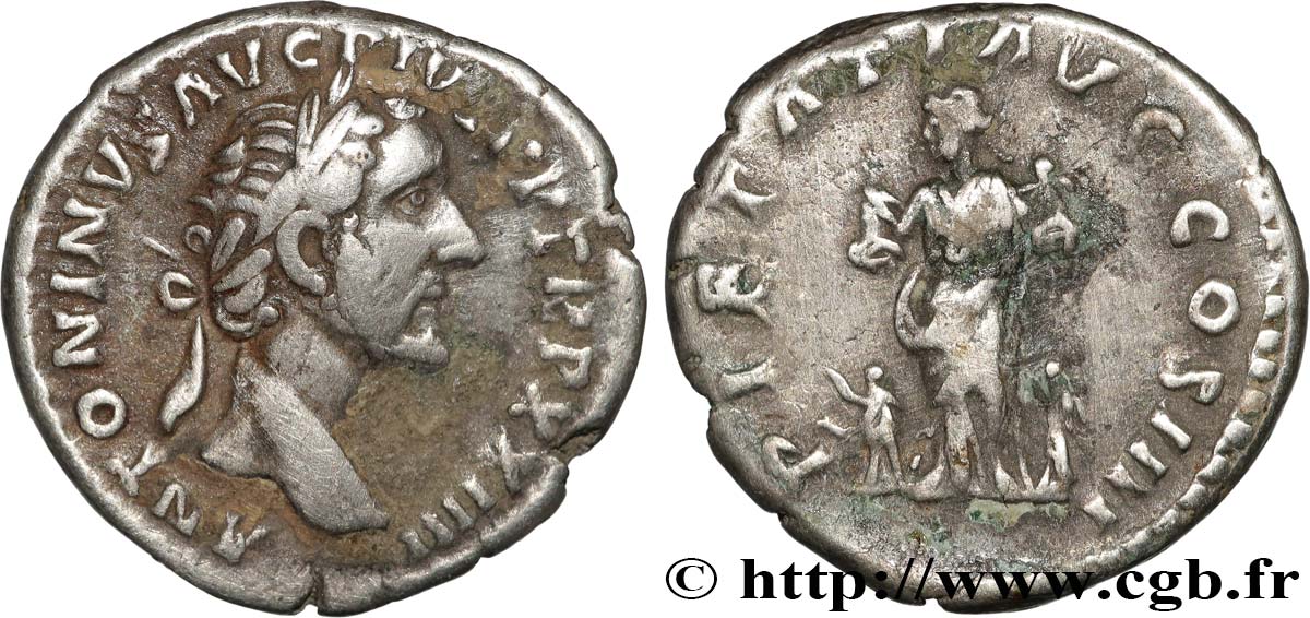ANTONINUS PIUS Denier SS
