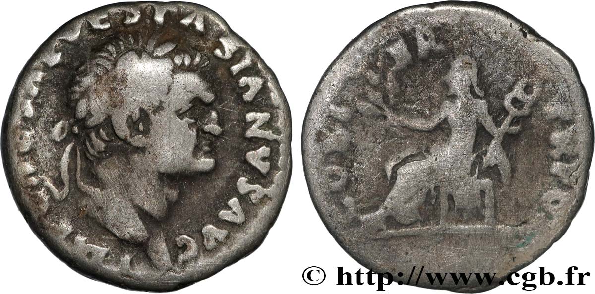 VESPASIAN Denier XF/VF