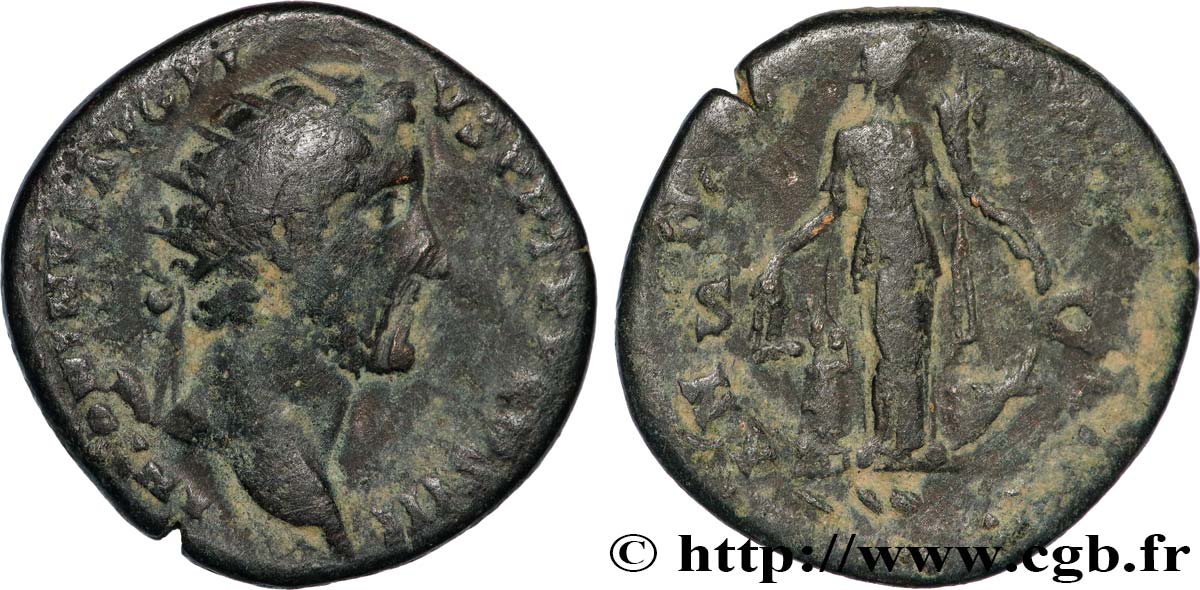 ANTONINUS PIUS Dupondius VF/VF