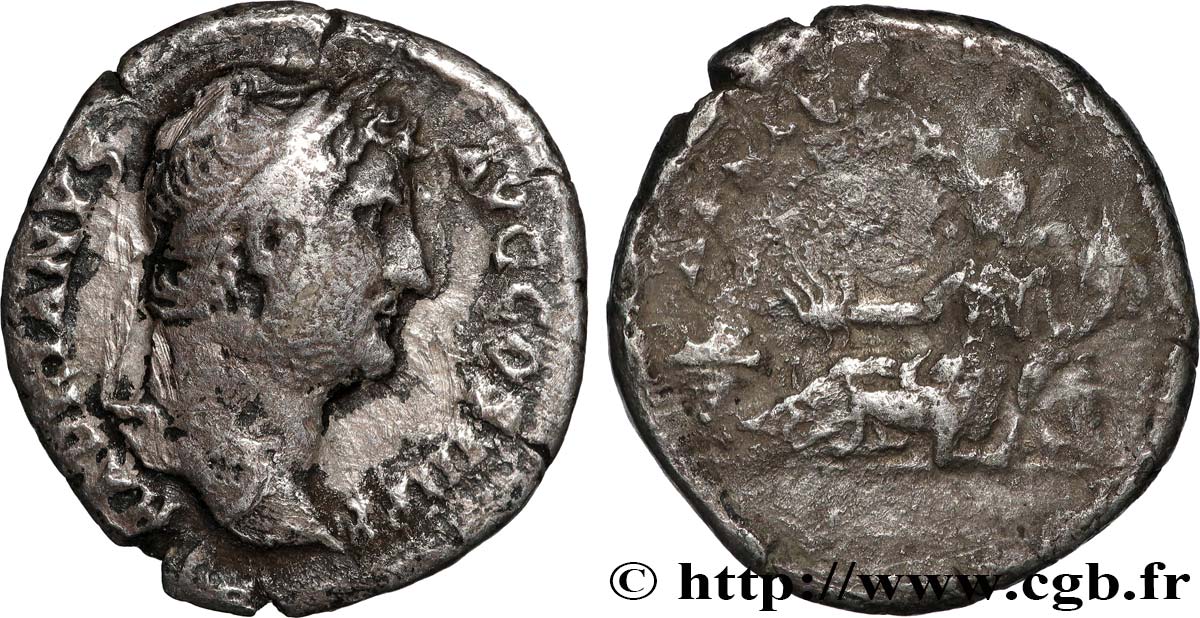 HADRIAN Denier VF/VF