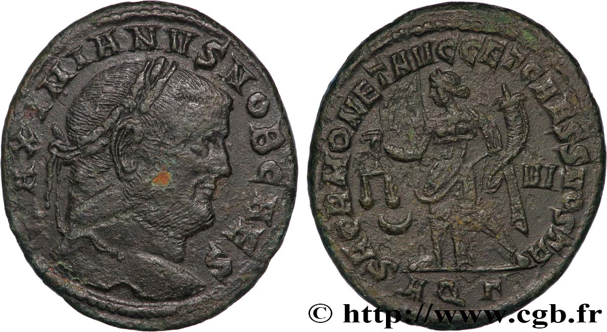 GALERIUS Follis ou nummus SS