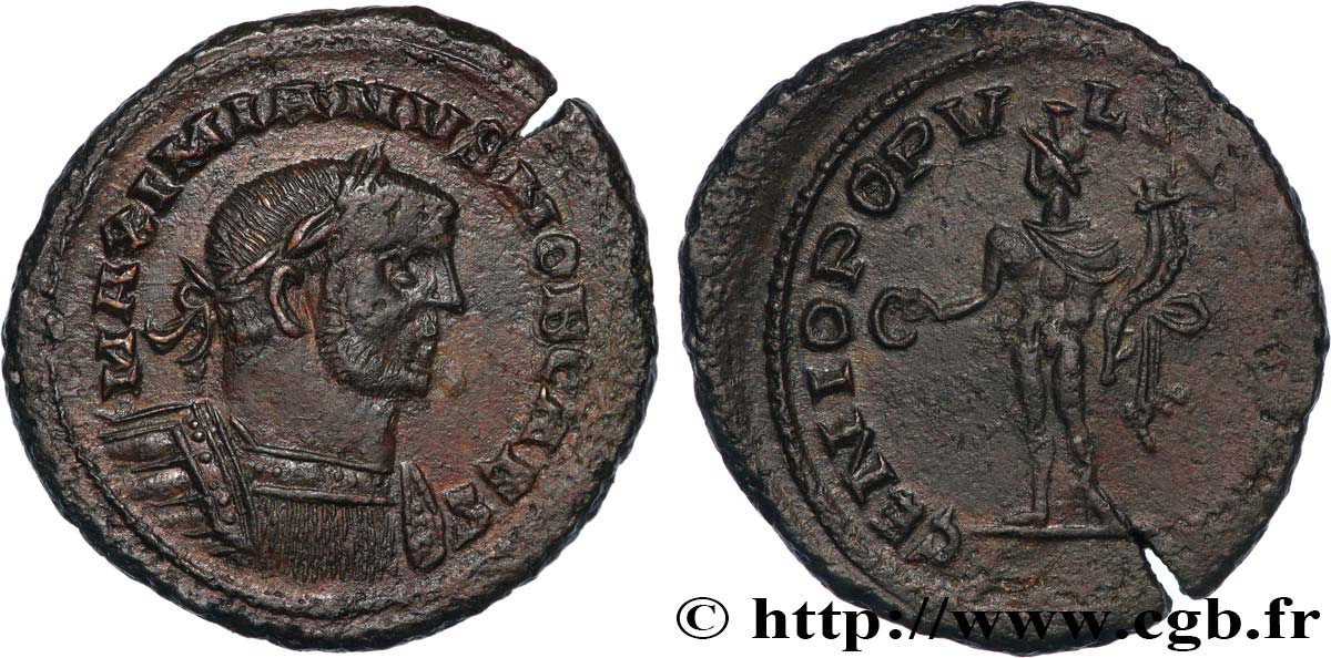 GALERIO Follis ou nummus q.SPL