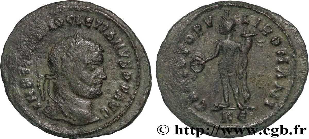 DIOCLETIAN Follis ou nummus VF