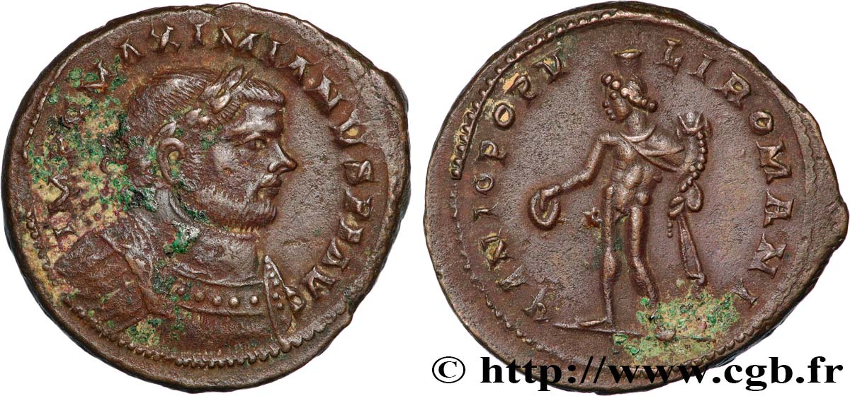 MAXIMIANUS HERCULIUS Follis ou nummus AU