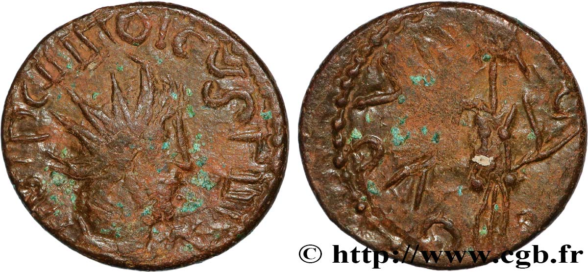 TETRICUS I Antoninien, minimi (imitation) VF