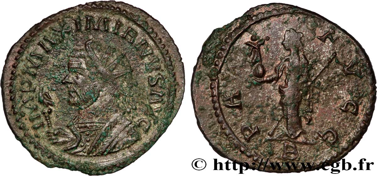 MAXIMIANUS HERCULIUS Aurelianus AU/XF