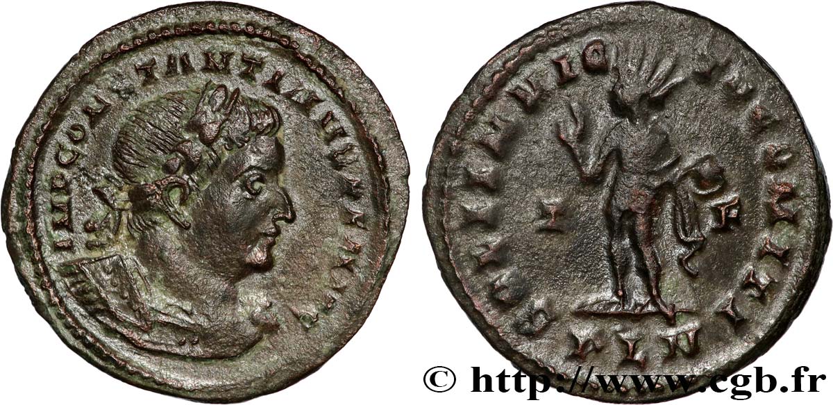 CONSTANTINE I THE GREAT Follis ou nummus AU/XF