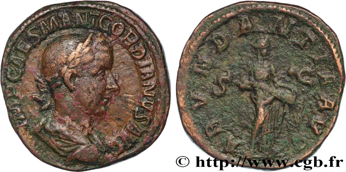 GORDIAN III Sesterce VF/VF