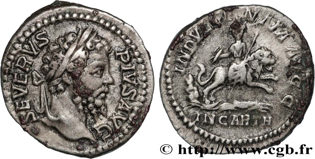 SEPTIMIUS SEVERUS Denier AU/XF