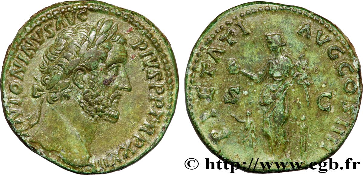 ANTONINUS PIUS Sesterce AU/XF