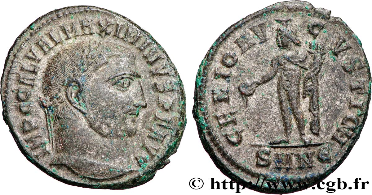 MAXIMIN II DAIA Follis ou nummus TTB+