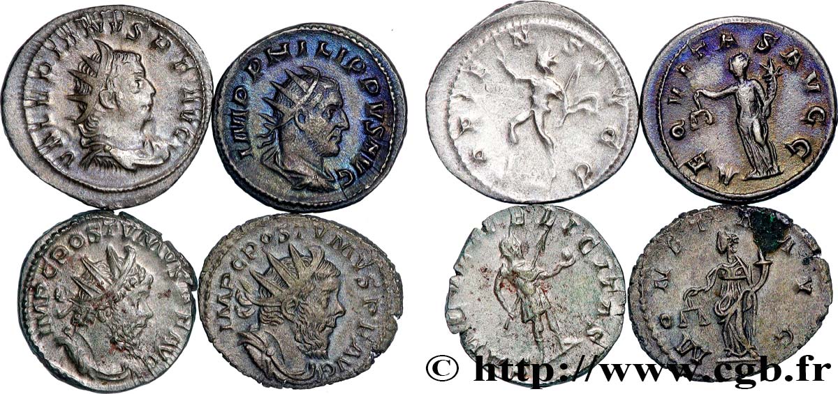 LOTS Lots de 4 antoniniens lot
