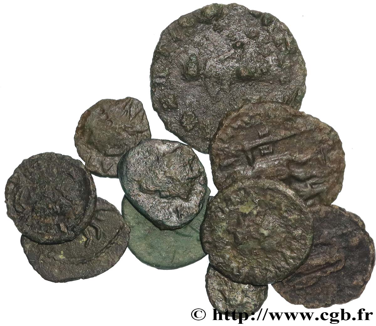 LOTS Lots de 10 monnaies lot