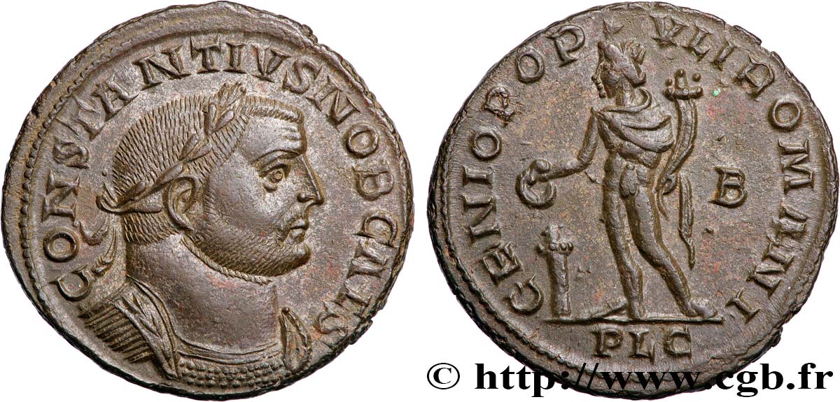 CONSTANTIUS I Follis ou nummus MS/AU