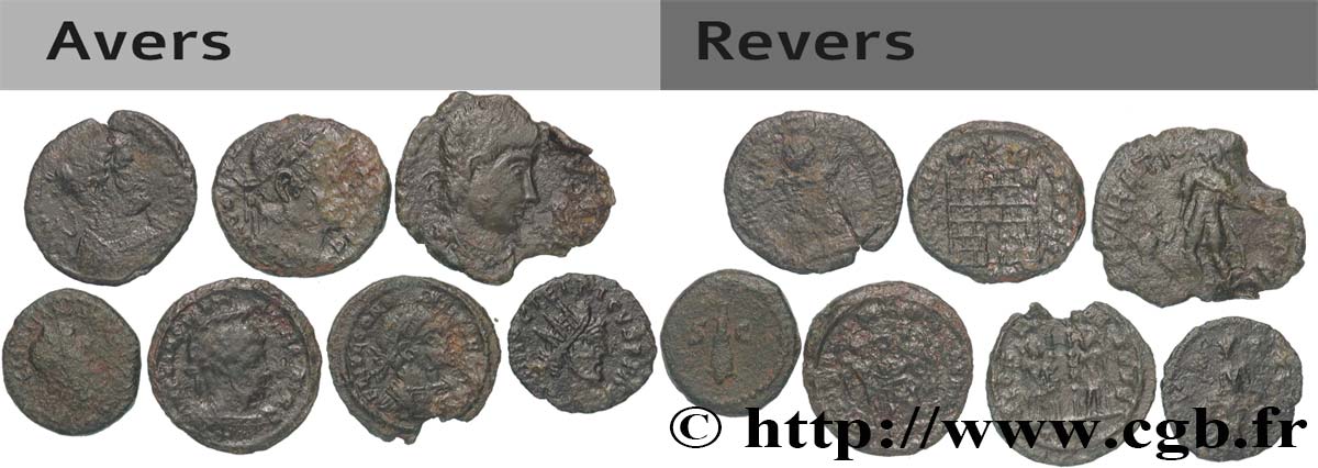 LOTS Lots de 7 monnaies lot