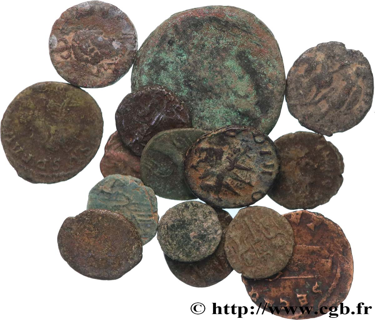 LOTS Lots de 15 monnaies lot