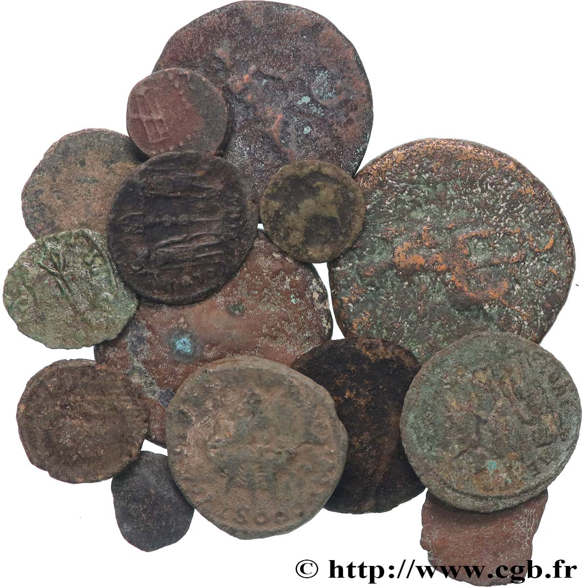 LOTS Lots de 15 monnaies lot