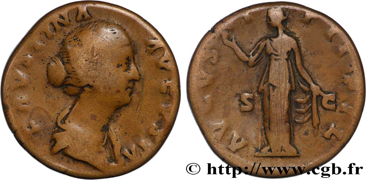 FAUSTINA MINOR Sesterce fSS