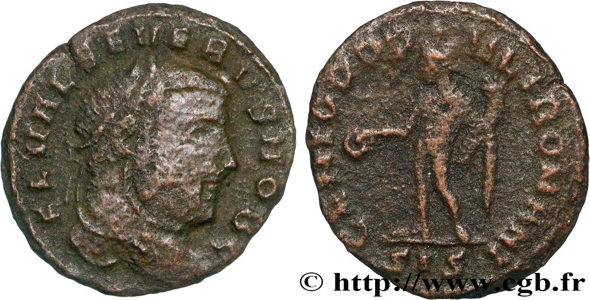 SÉVÈRE II Quart de follis ou quart de nummus TB+