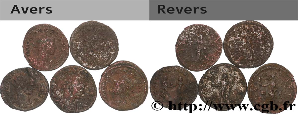 LOTS Lots de 5 monnaies lot