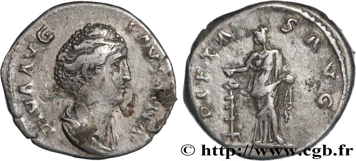 FAUSTINA MAJOR Denier XF