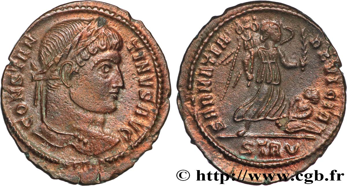 CONSTANTINE I THE GREAT Centenionalis ou nummus AU/AU