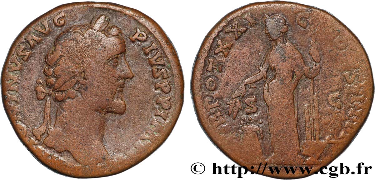 ANTONINUS PIUS Sesterce VF