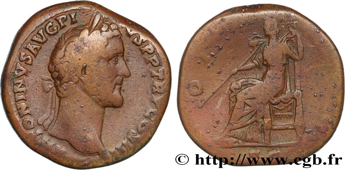 ANTONINUS PIUS Sesterce SS/fSS