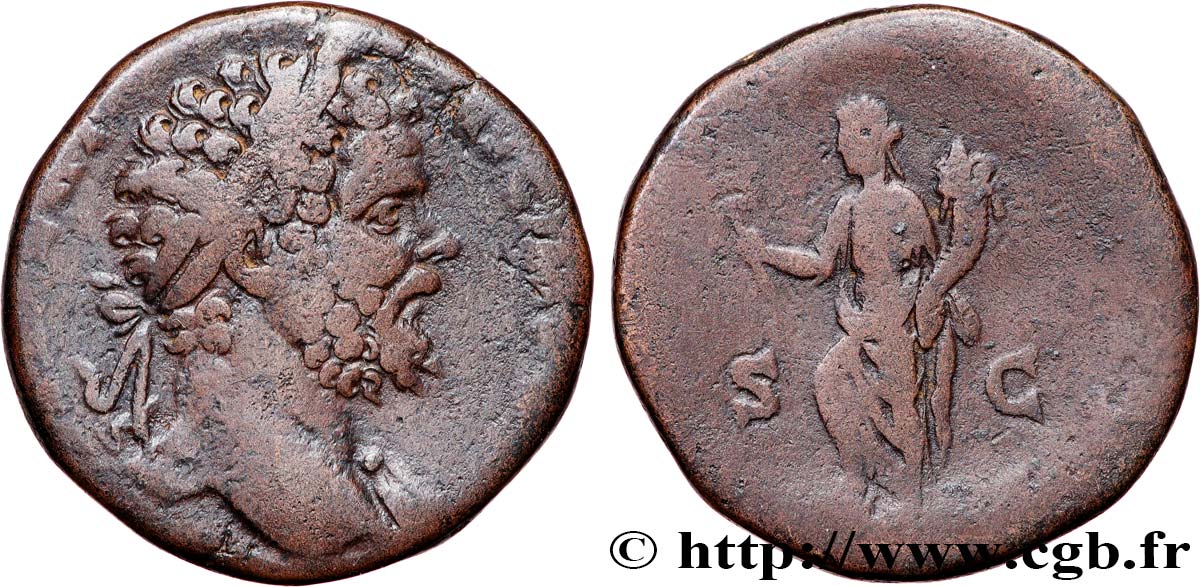 SEPTIMIUS SEVERUS Sesterce VF/VF