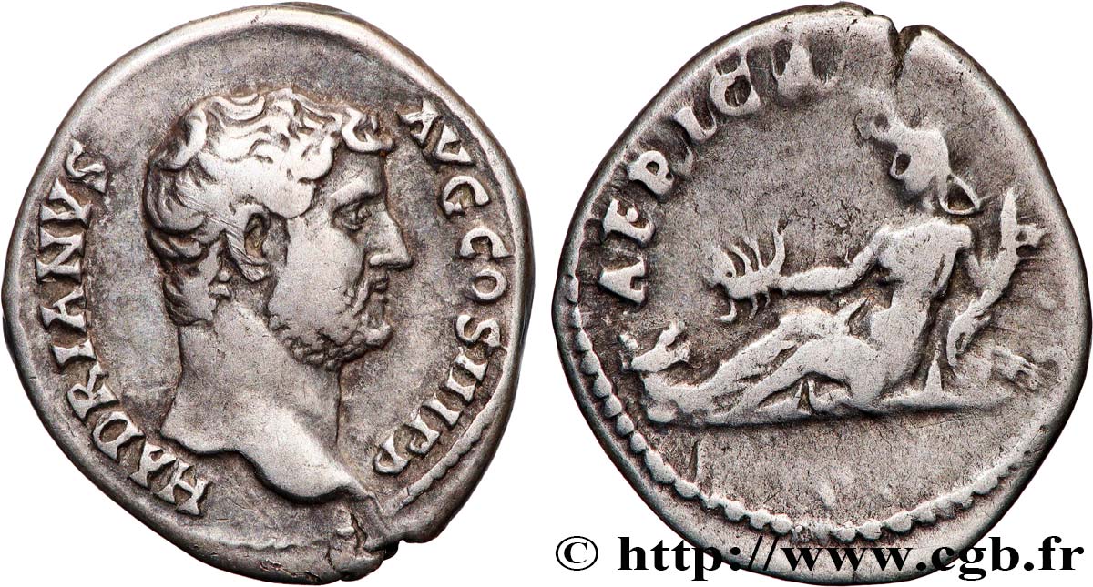 HADRIAN Denier XF