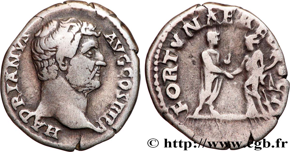 HADRIAN Denier XF