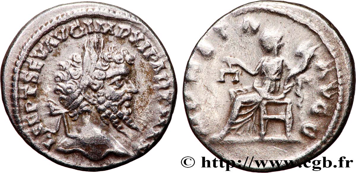 SEPTIMIUS SEVERUS Denier AU/XF